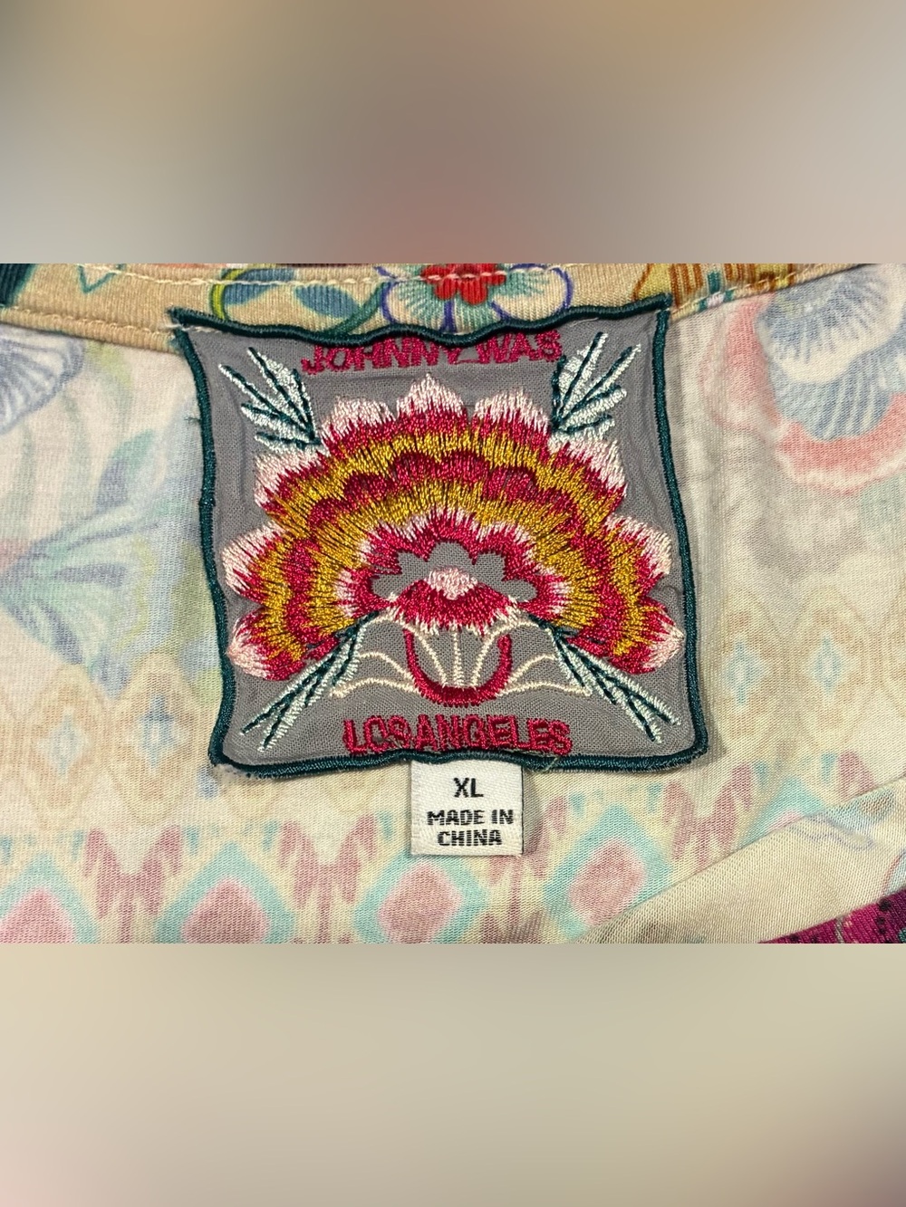 Johnny Was Zaki Favorite Crewneck Tee Multi SZ. XL Women’s - Picture 3 of 12